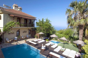 6 bedrooms villa with sea view private pool and jacuzzi at Fethiye 2 km away from the beach